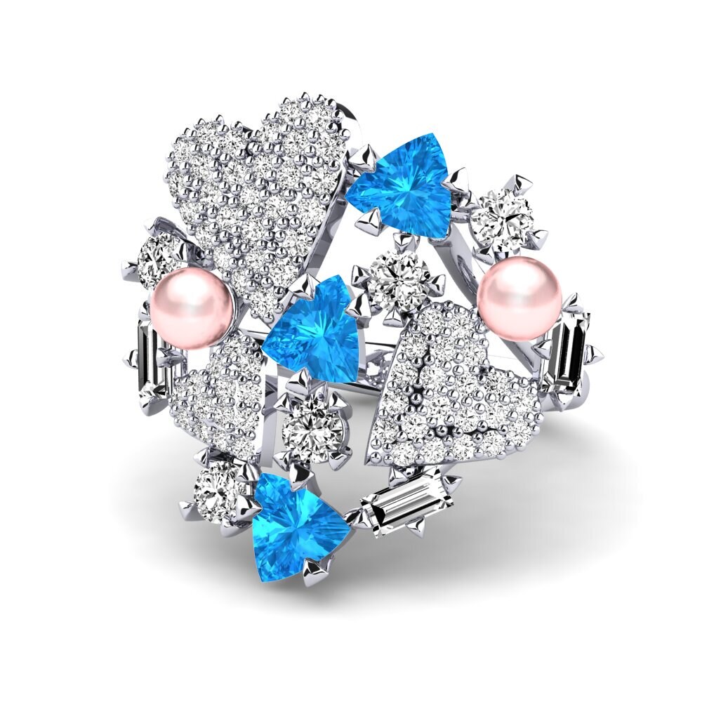 Topacio azul Anillo Everything