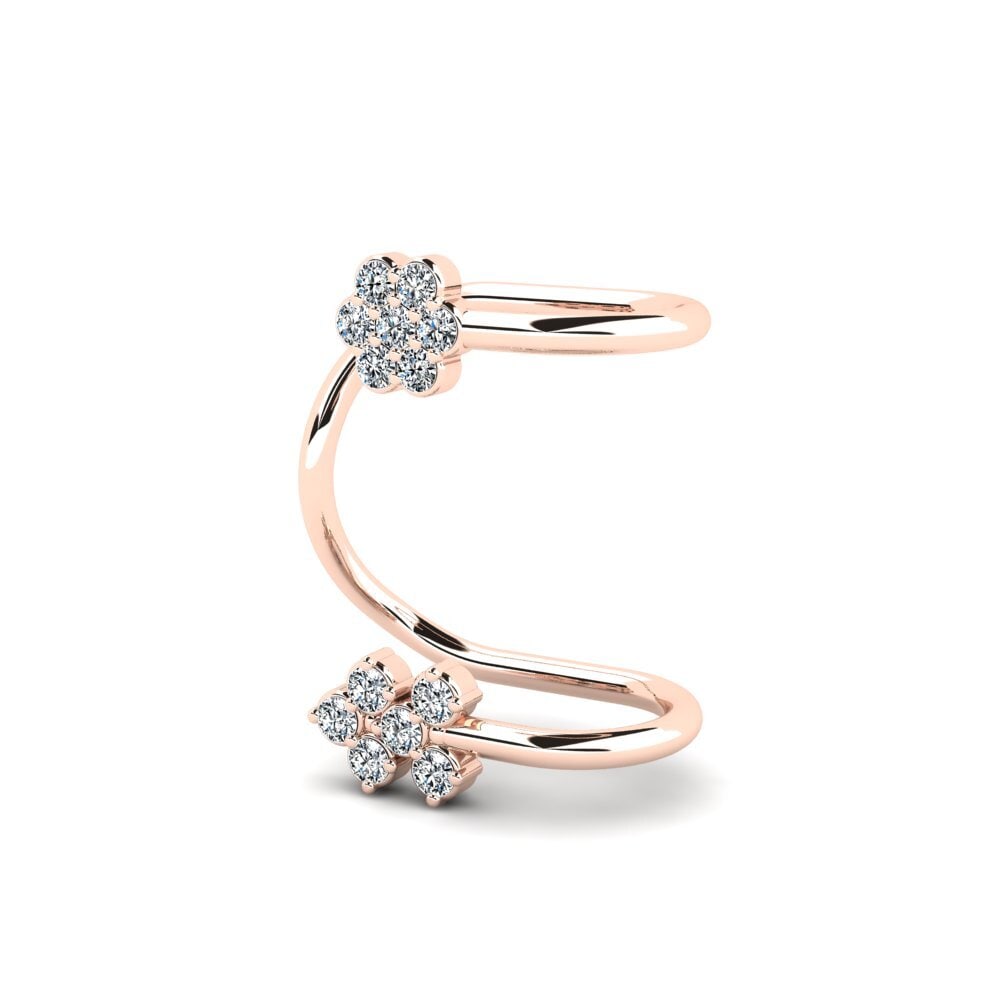 14K Rood Goud Dames Oorbellen Evitas