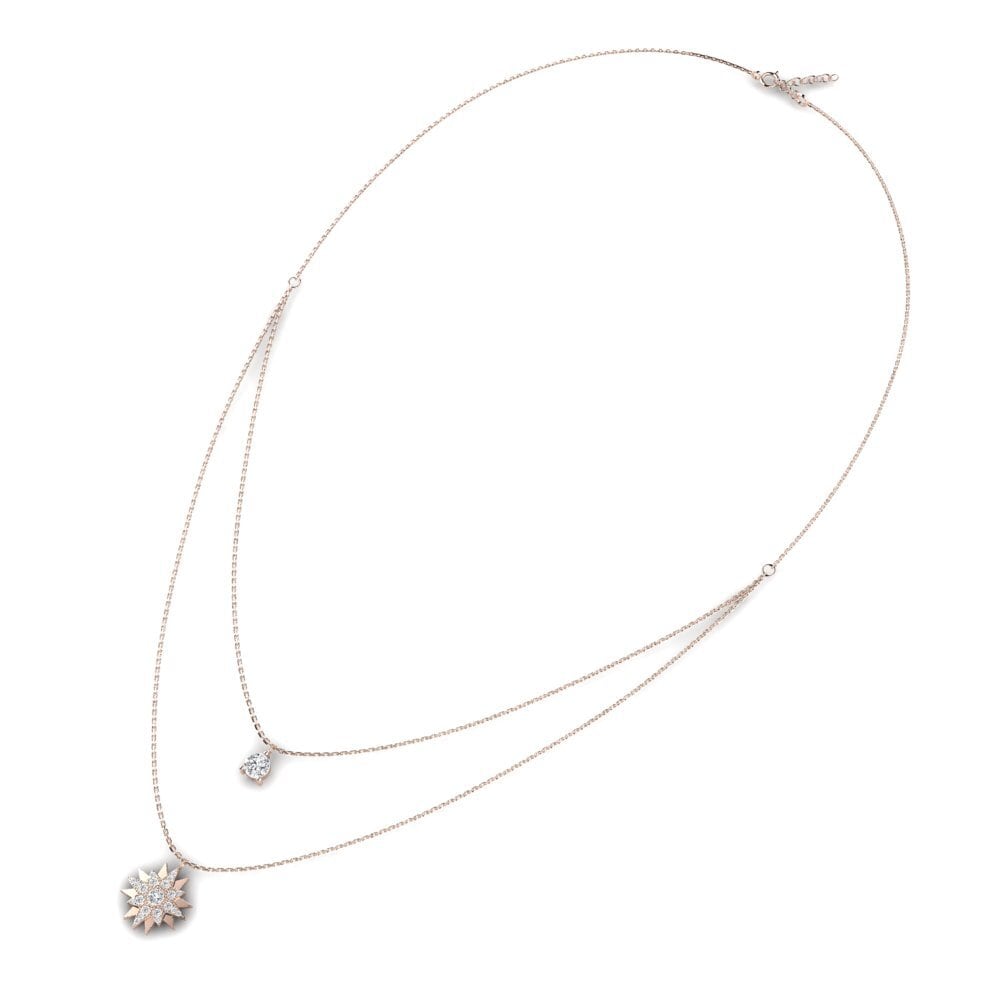Comprar Collar de Mujer Exploding en Redondo corte 0.5 Quilates 9k Oro ...
