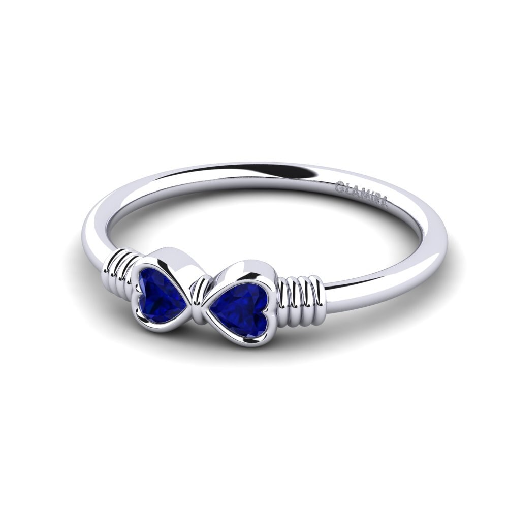 Corazón Zafiro Anillo Exten