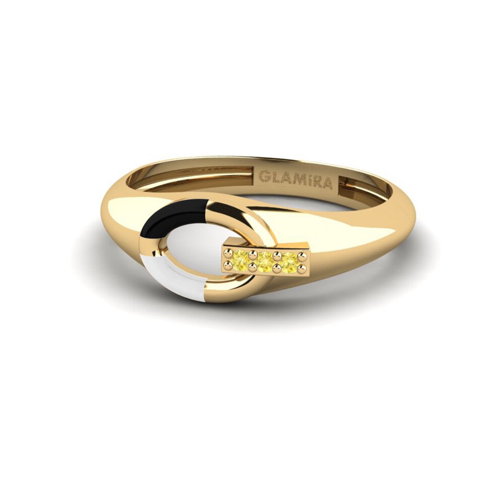 Yellow Sapphire Pinky Ring External