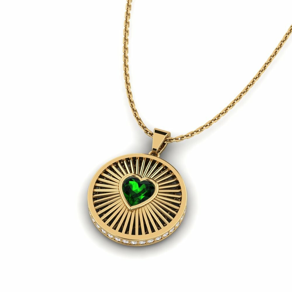 Turmalina verde Colgante de Mujer Ezekielie