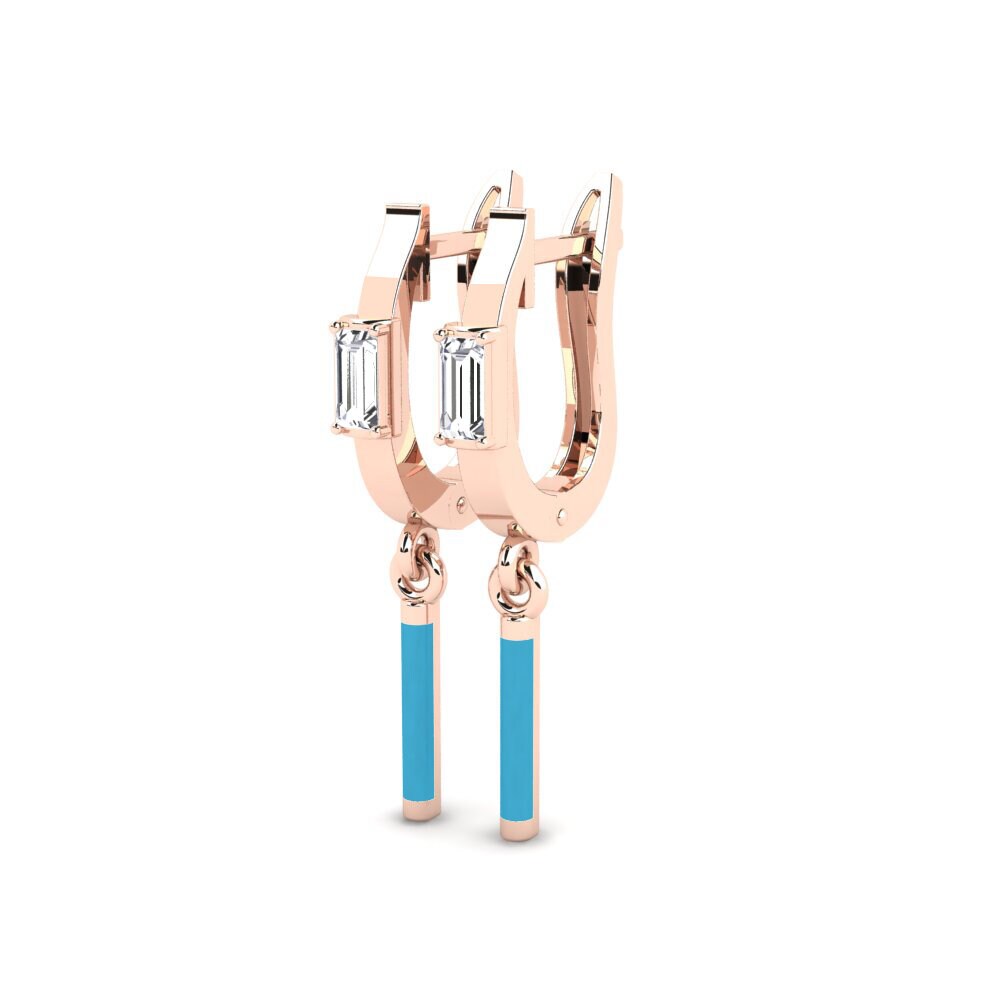 14k Rose Gold Women's Earring Falkonera