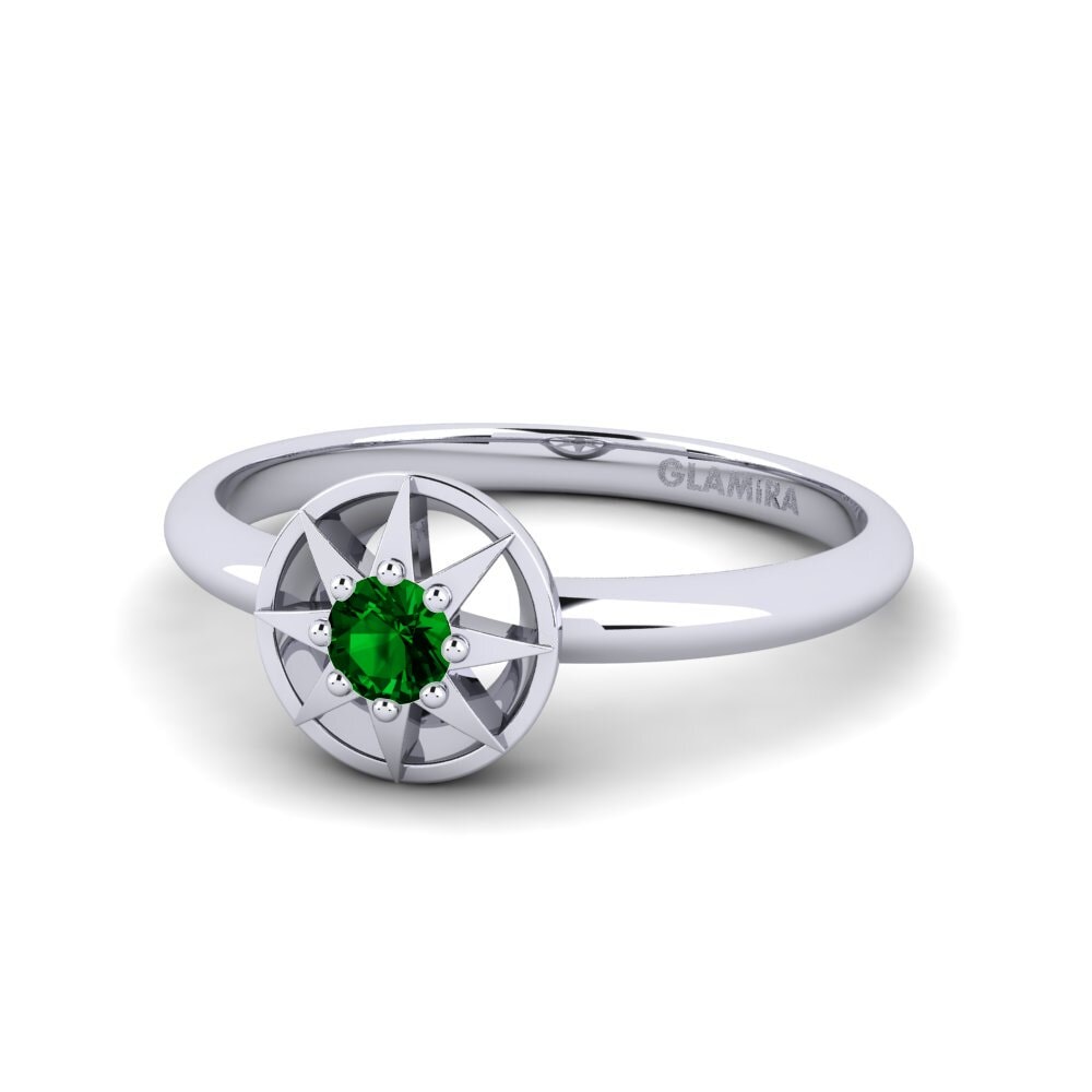 emerald-zirconia แหวนพิ้งกี้ Fallingstar