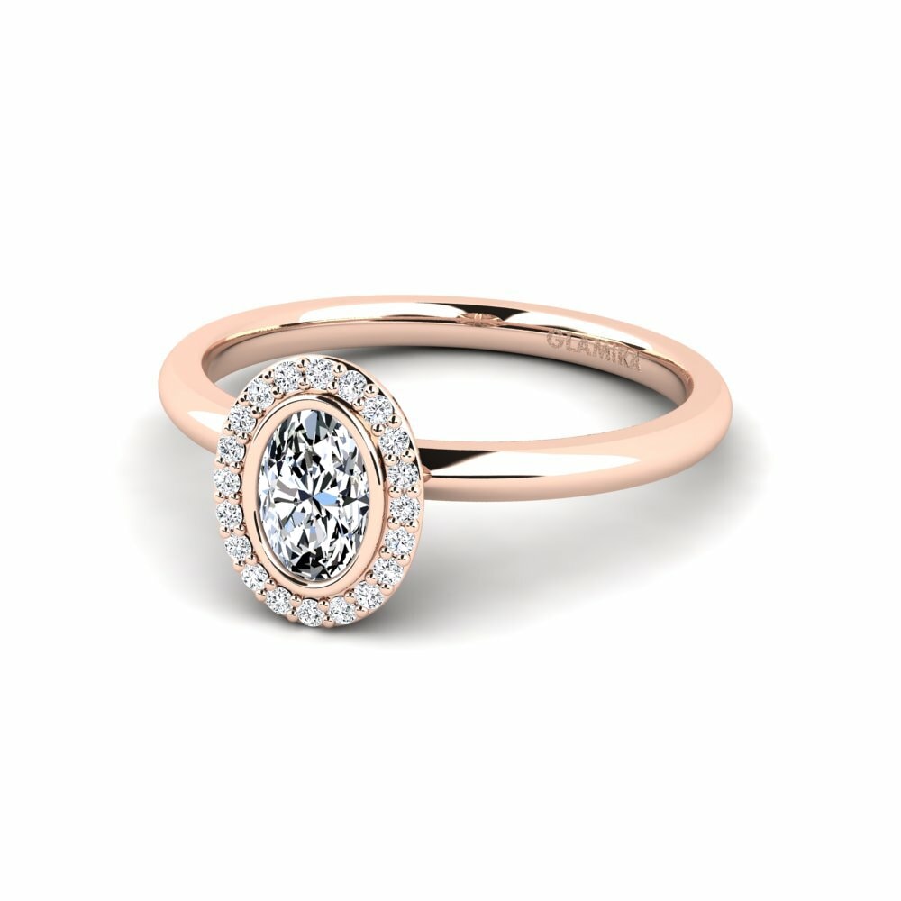 14k Rose Gold Engagement Ring Familotan