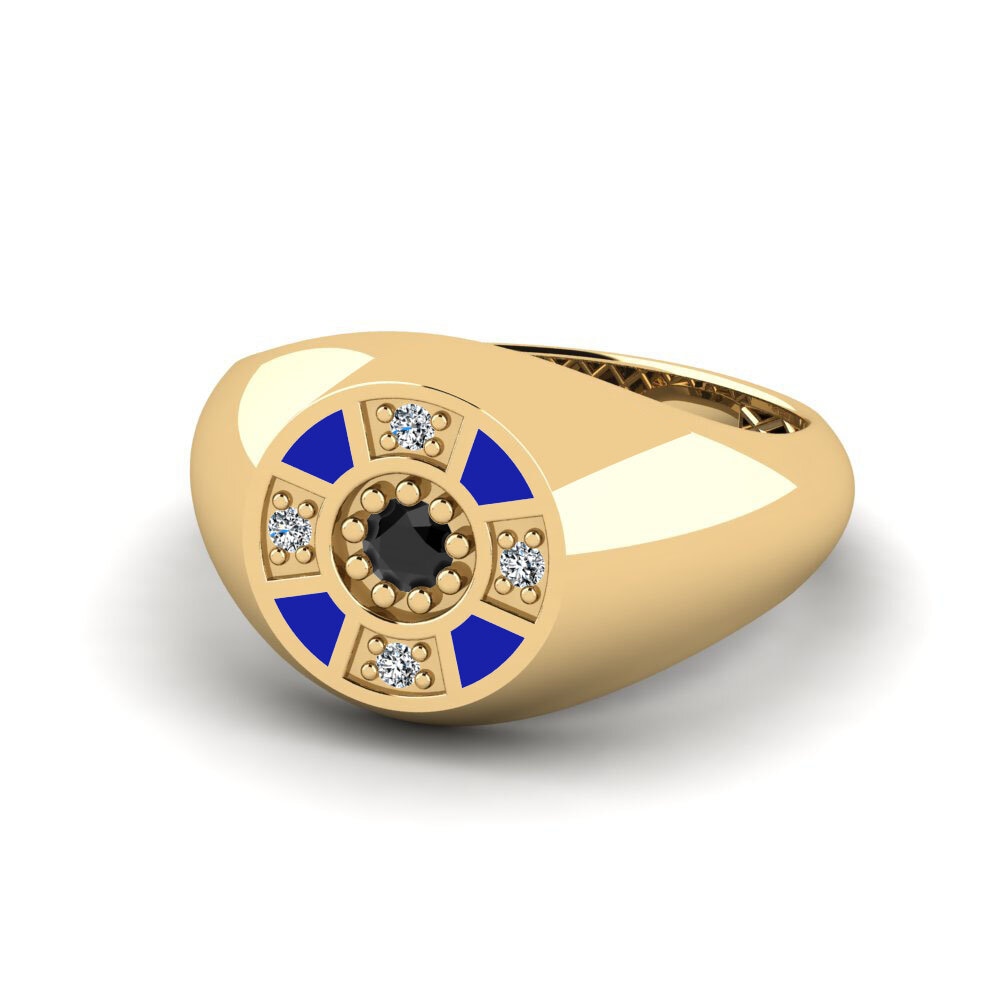 Black Diamond Pinky Ring Famu