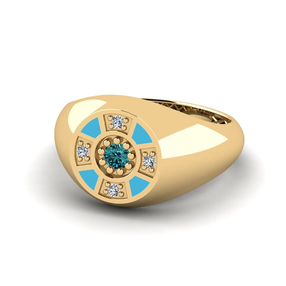 Blauer Diamant Pinker Ring Famu