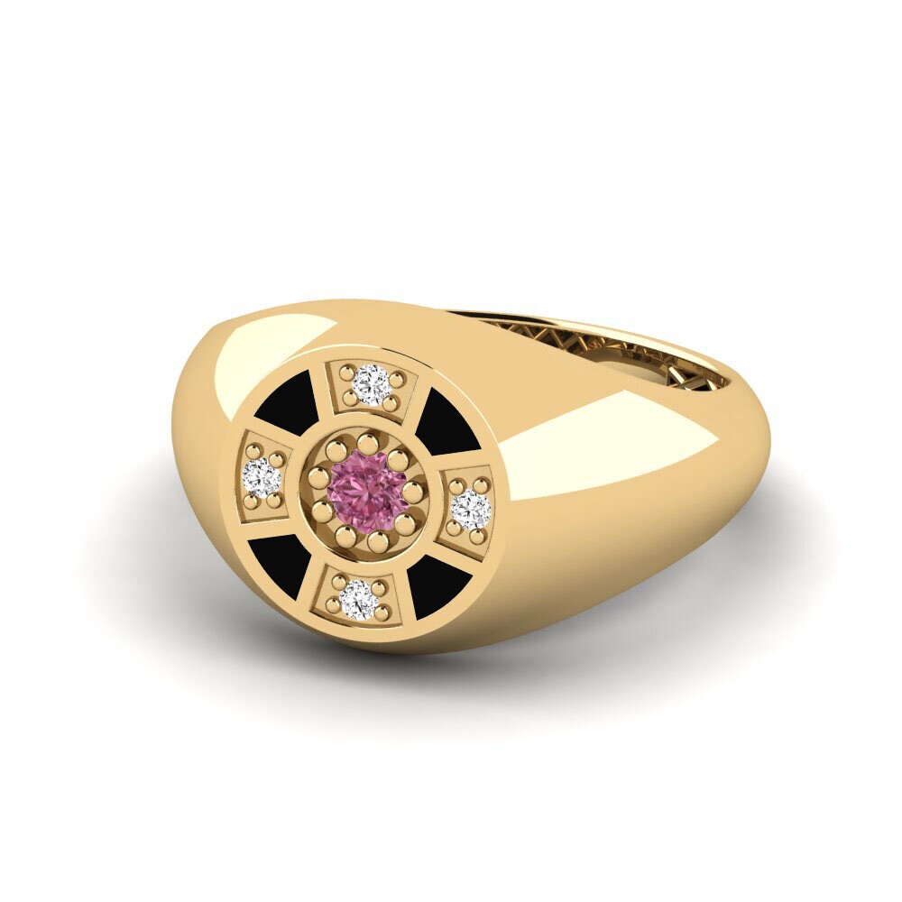 Granate Rhodolite Anillo meñique Famu