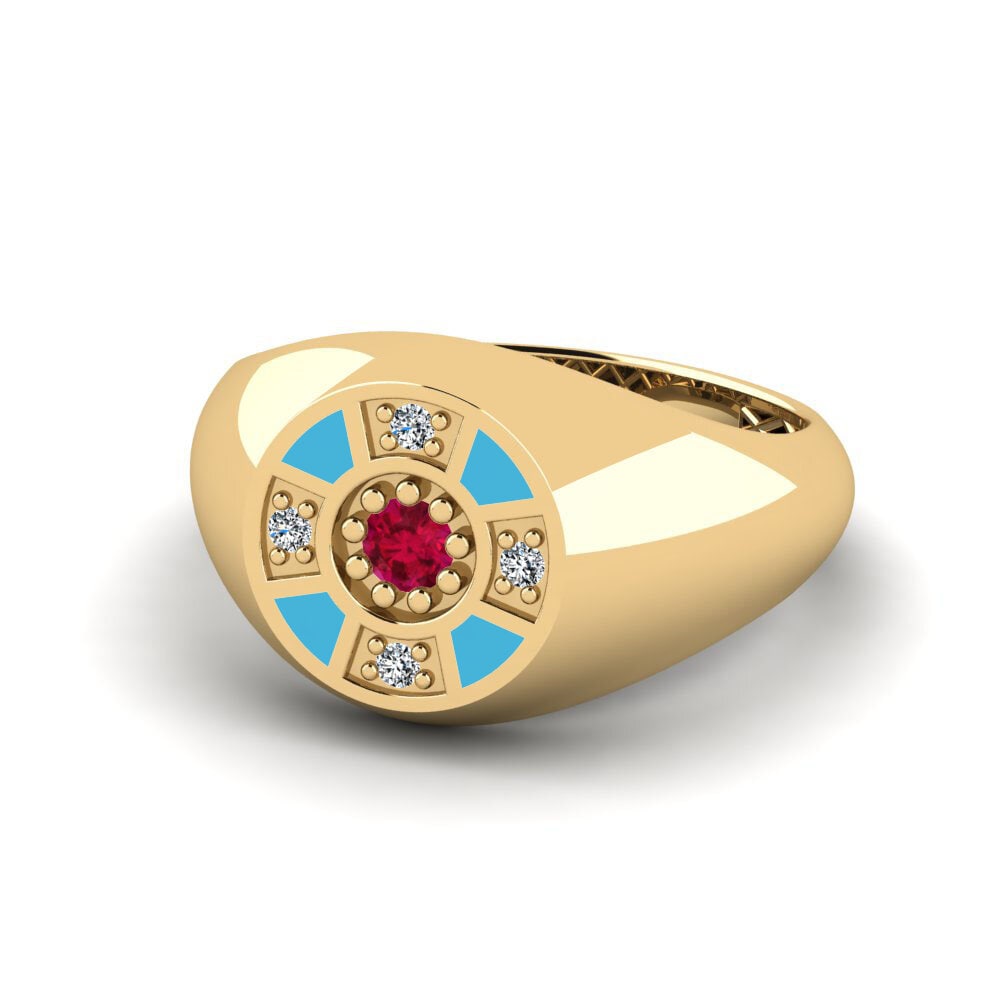 Rubin Pinker Ring Famu
