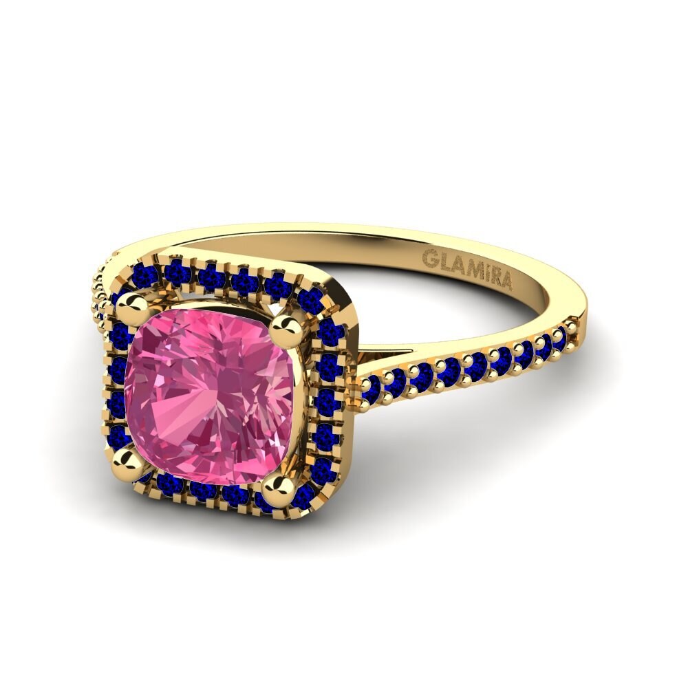 14K Yellow Gold Engagement Ring Fanetta