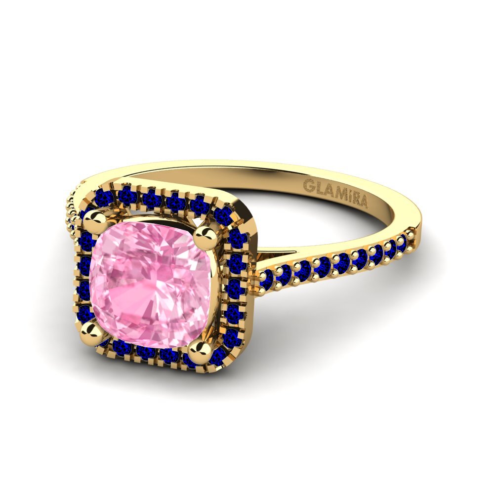 14k Yellow Gold Engagement Ring Fanetta