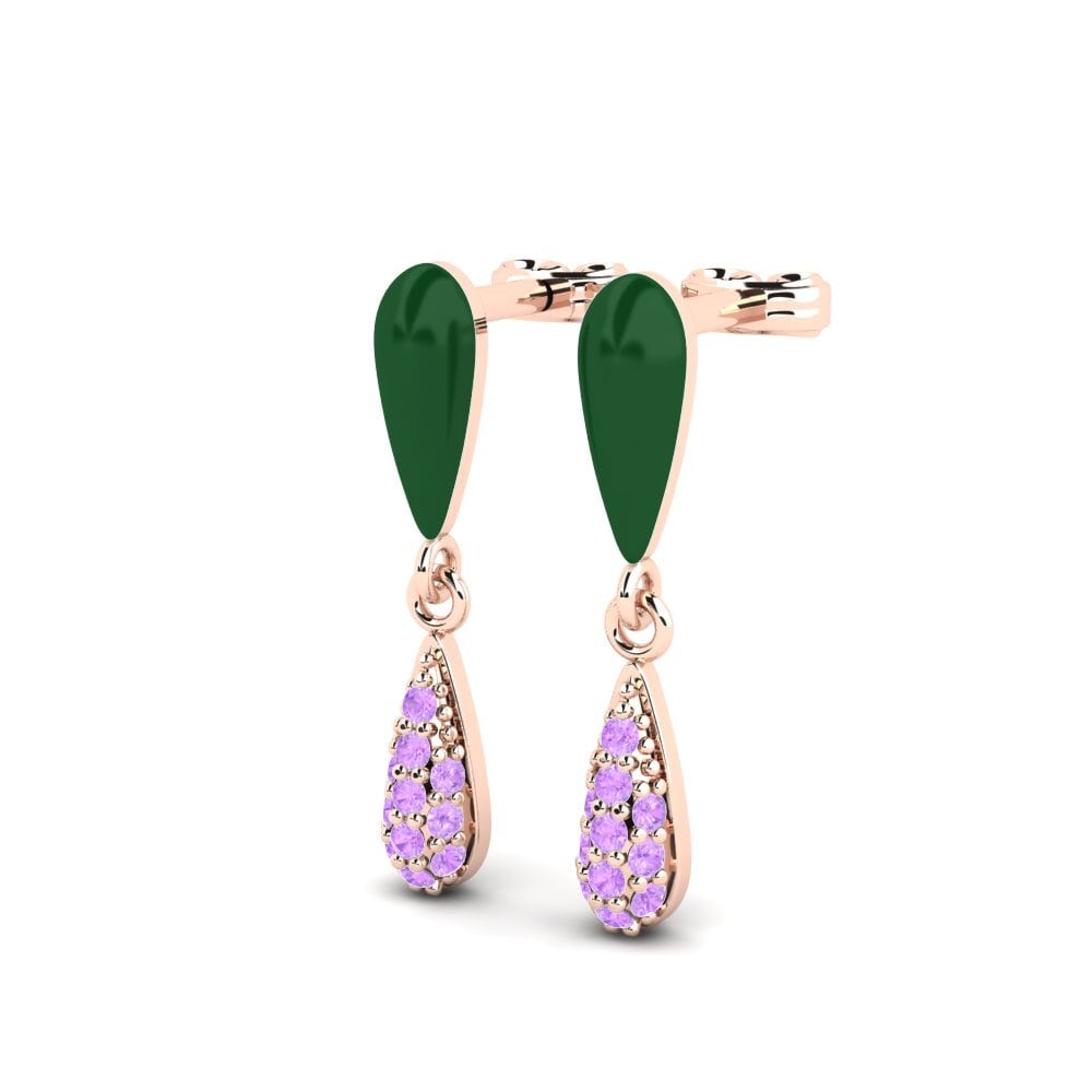 Amethyst Damen ohrring Fantasma