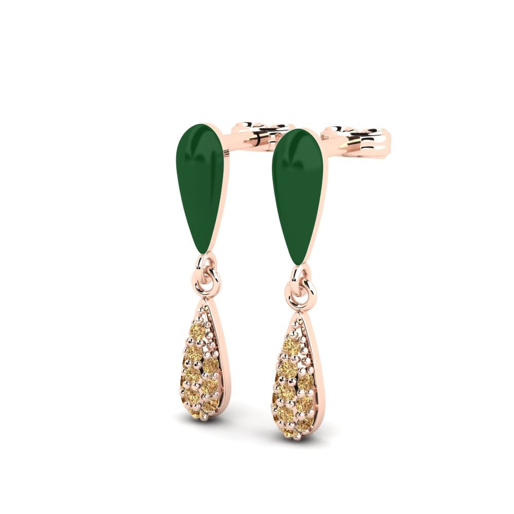 Brown Diamond Women's Earring Fantasma