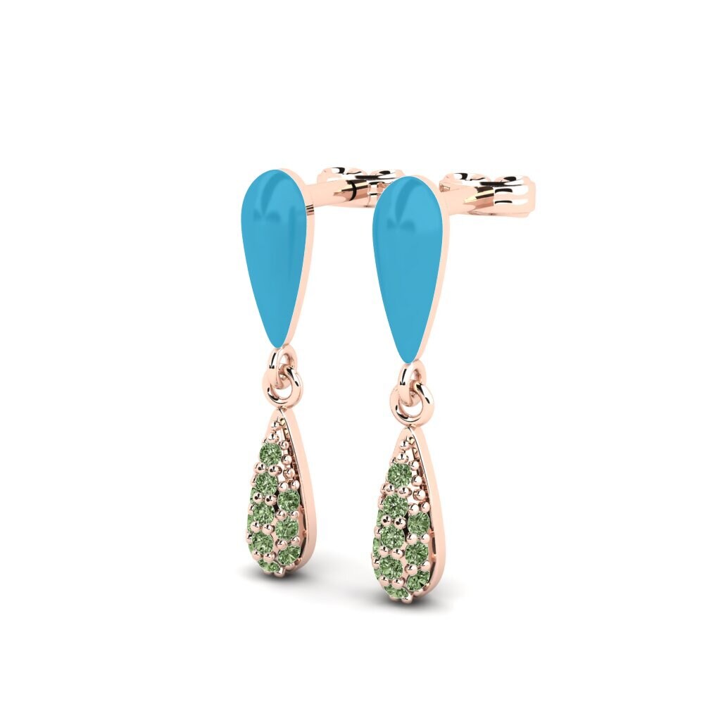 Green Diamond Women's Earring Fantasma