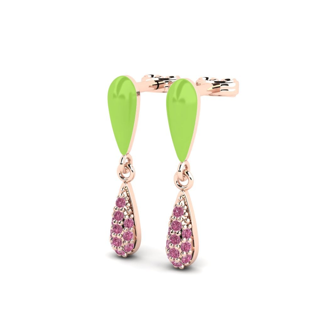 Rhodolite Garnet Women's Earring Fantasma
