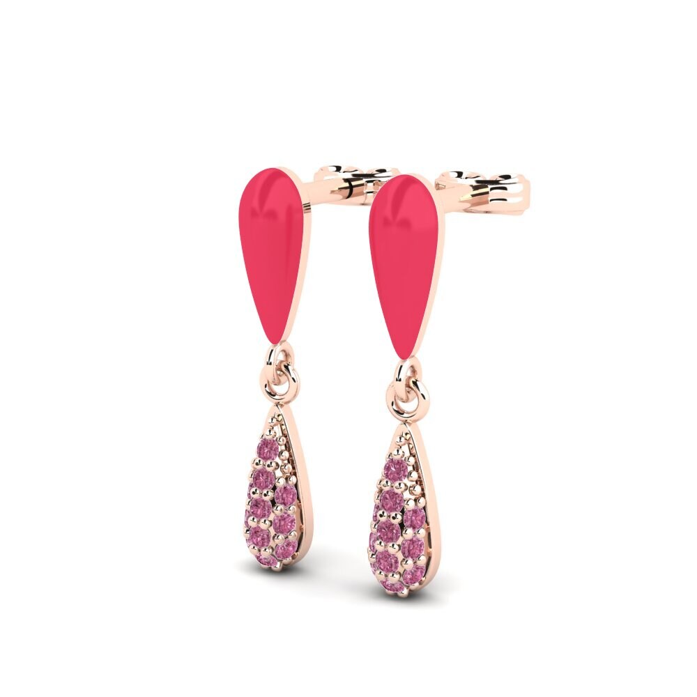 Rhodolite Garnet Women's Earring Fantasma