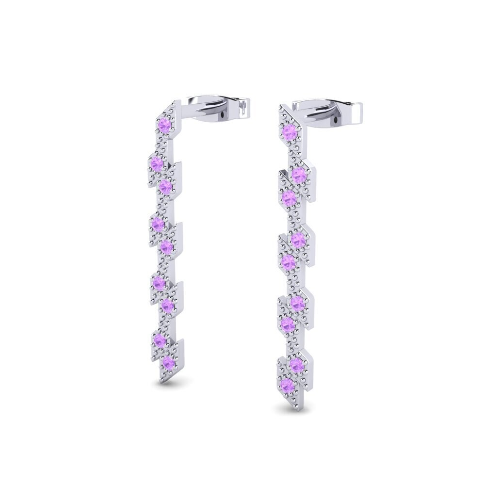 Améthyste Boucle d'oreille femme Fantome