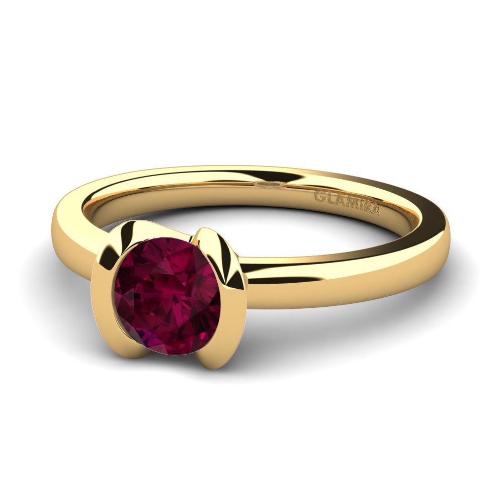 Granate Rhodolite Anillo de compromiso Farrah