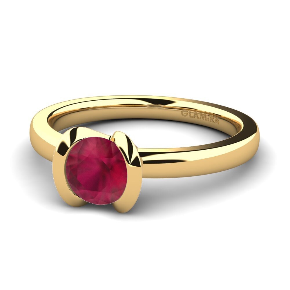 Rubí Anillo de compromiso Farrah