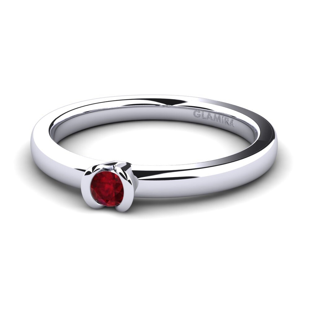 Rubí Anillo de compromiso Farrah 0.1crt