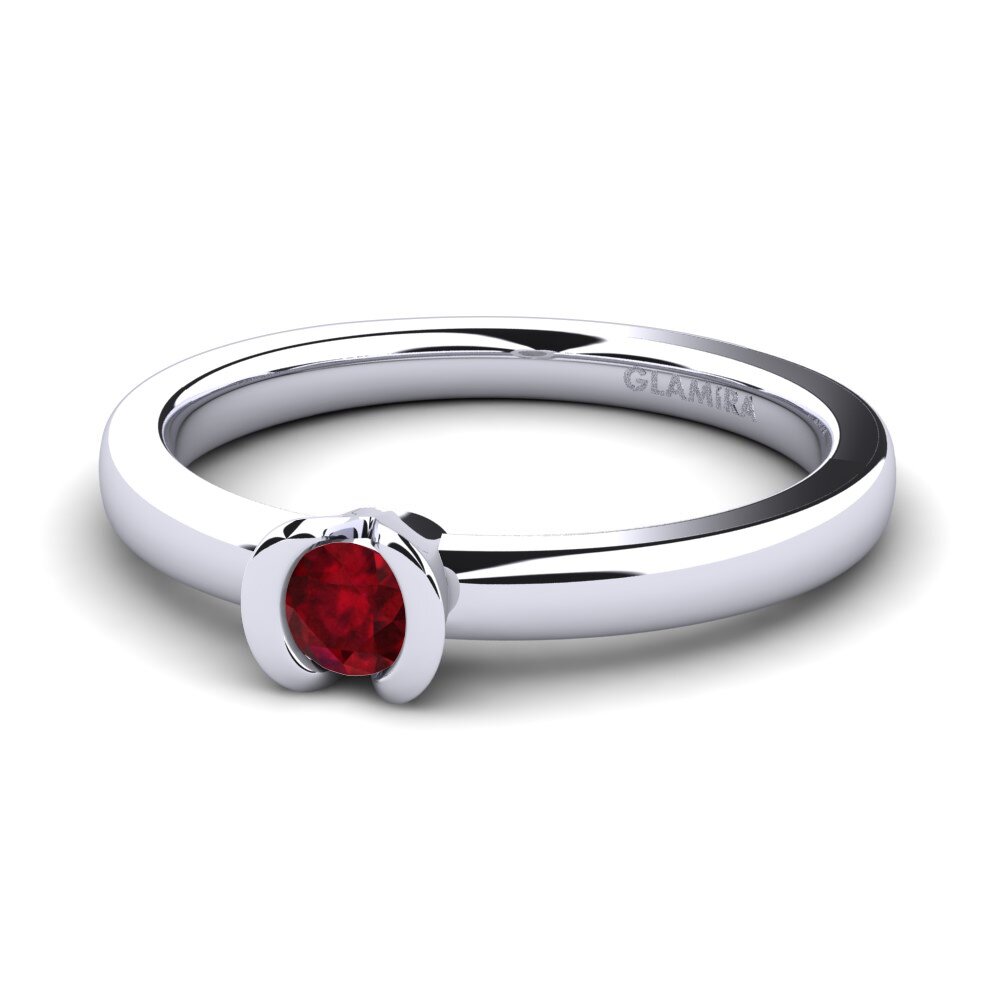 Rubí Anillo de compromiso Farrah 0.16crt