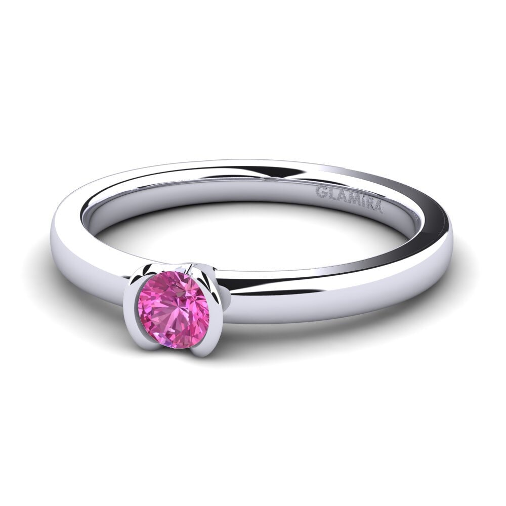 Rosa Topas Verlobungsring Farrah 0.25crt