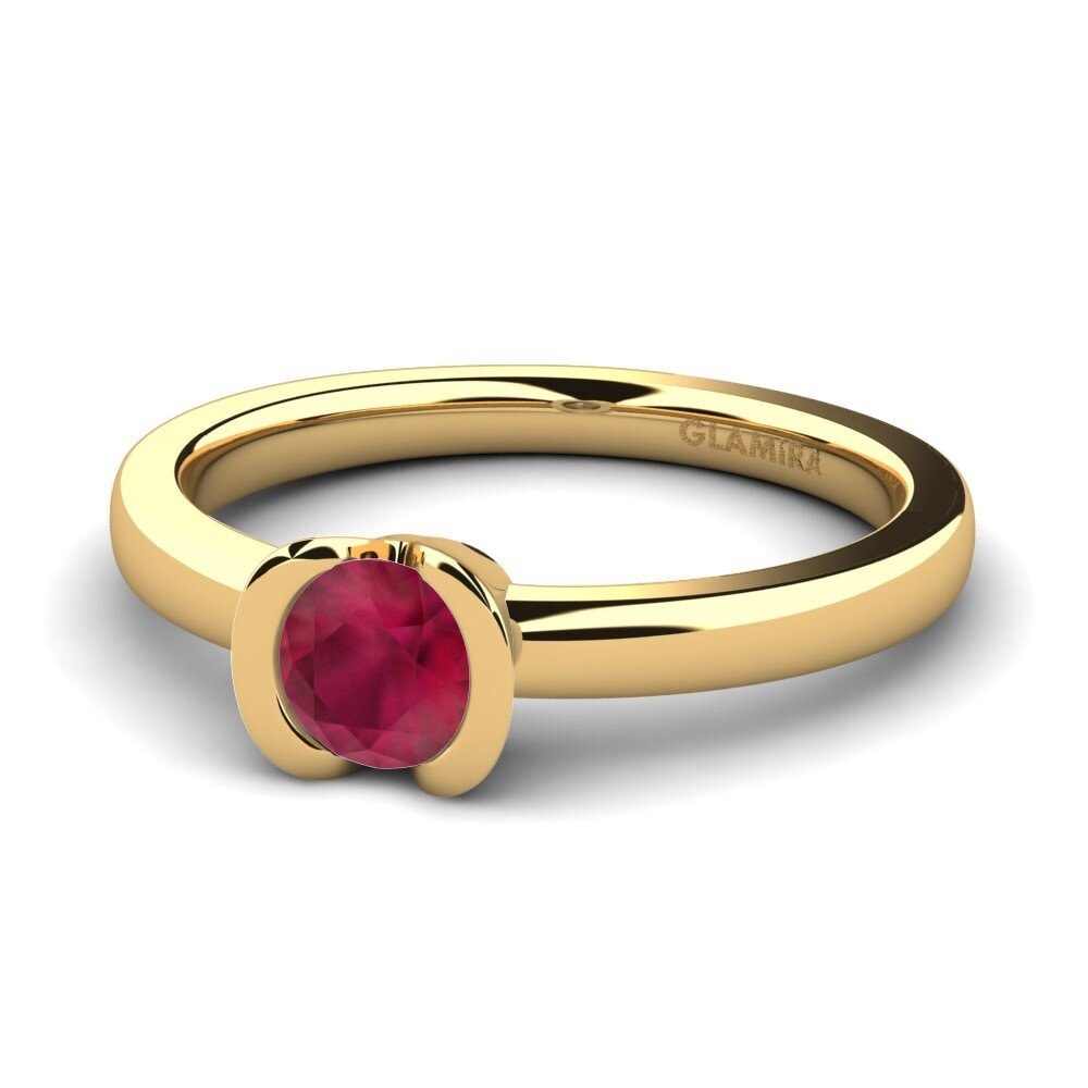 Rubí Anillo de compromiso Farrah 0.5crt