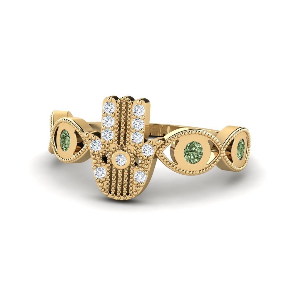 Green Diamond Ring Fascination