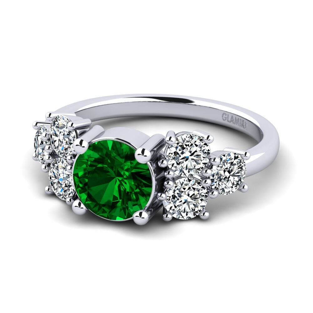 Circonita Verde Anillo de Mujer Fatond