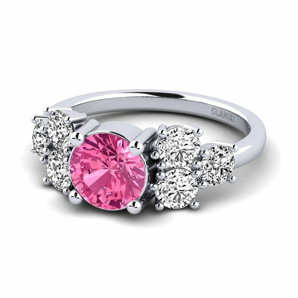 Turmalina rosa Anillo de Mujer Fatond