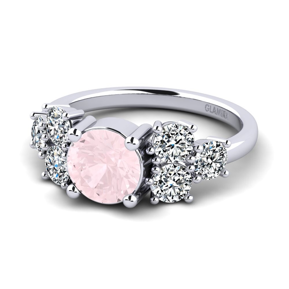 Rose Quartz Women's Ring Fatond