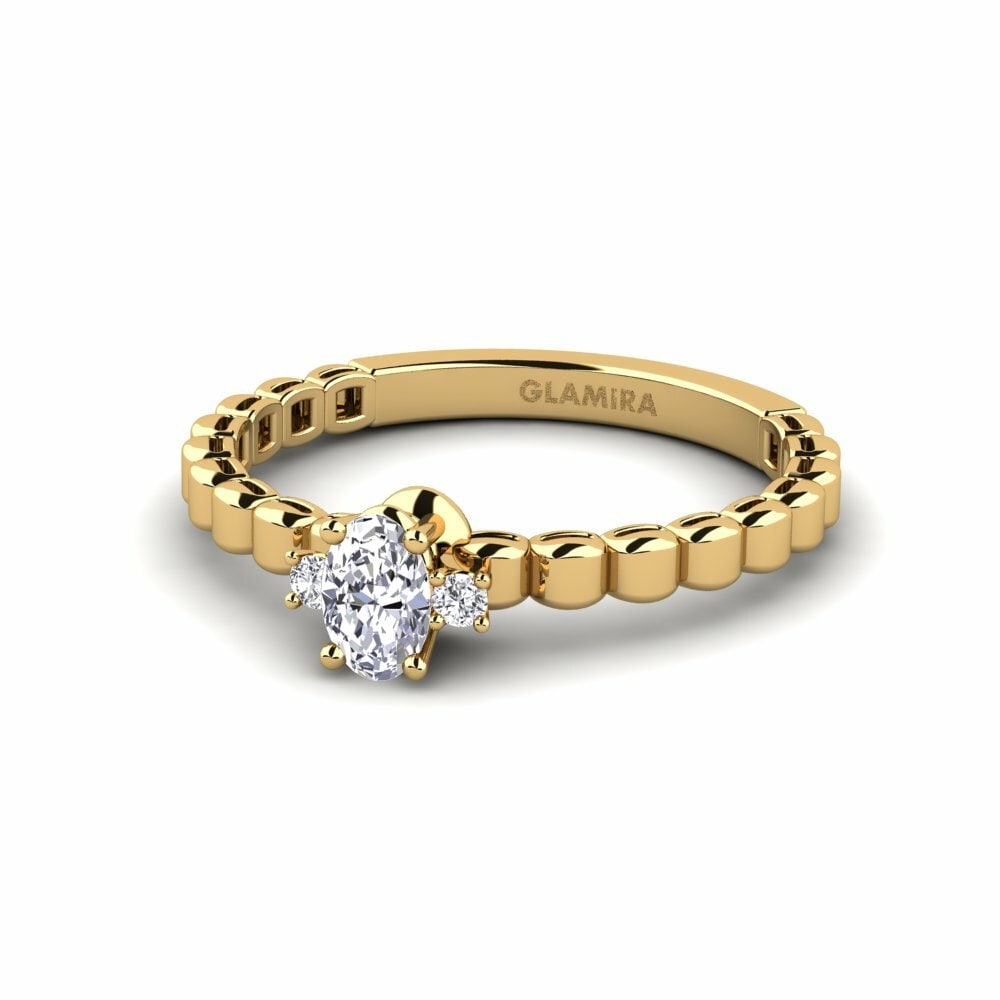 14k Yellow Gold Engagement Ring Fawwerat