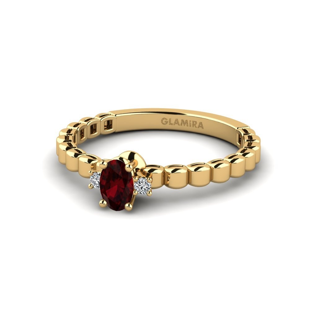 Garnet Engagement Ring Fawwerat