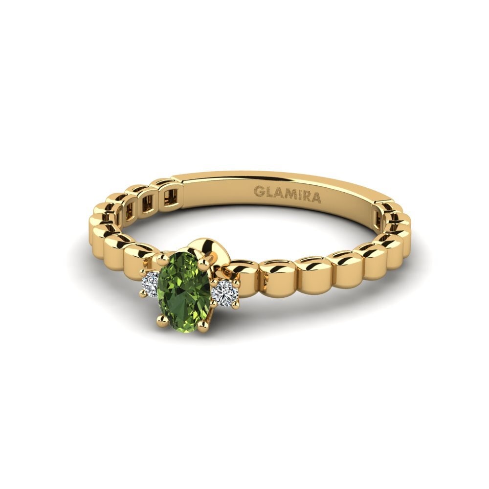 Green Sapphire Engagement Ring Fawwerat