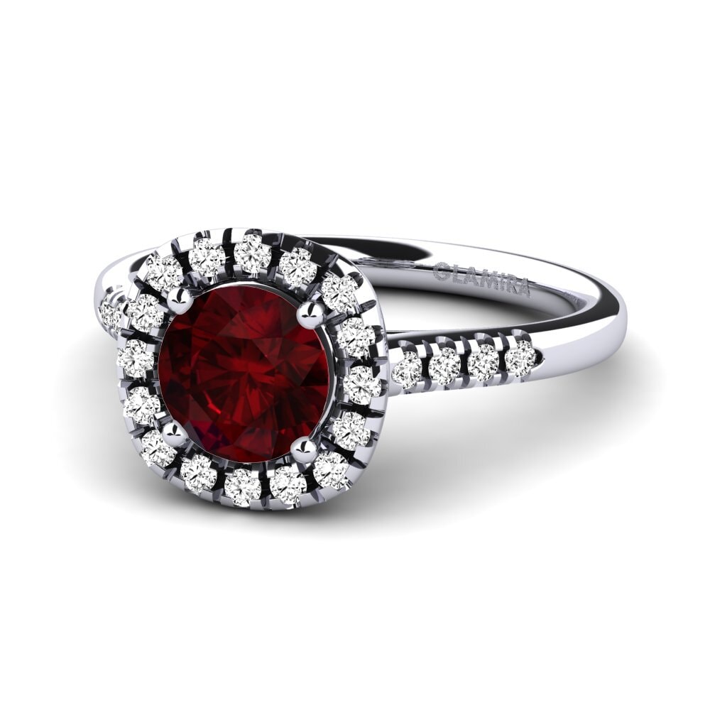 Granate Anillo de compromiso Fayette