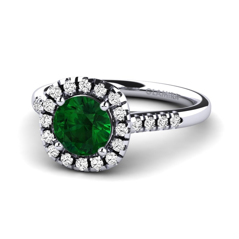 Tsavorita Anillo de compromiso Fayette