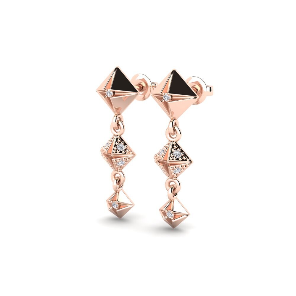 14k Rose Gold Women's Earring Fazety