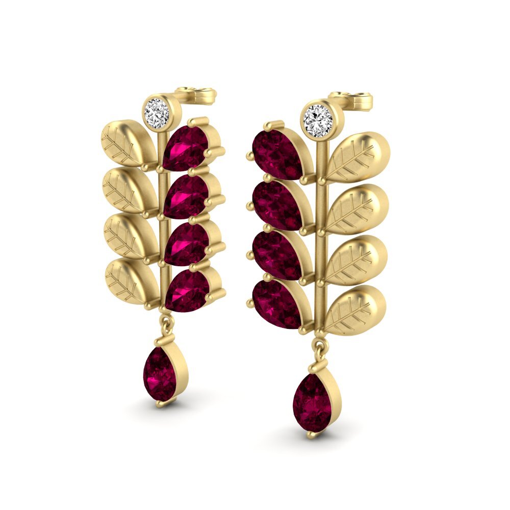 Rhodolite Garnet Women's Earring Febril