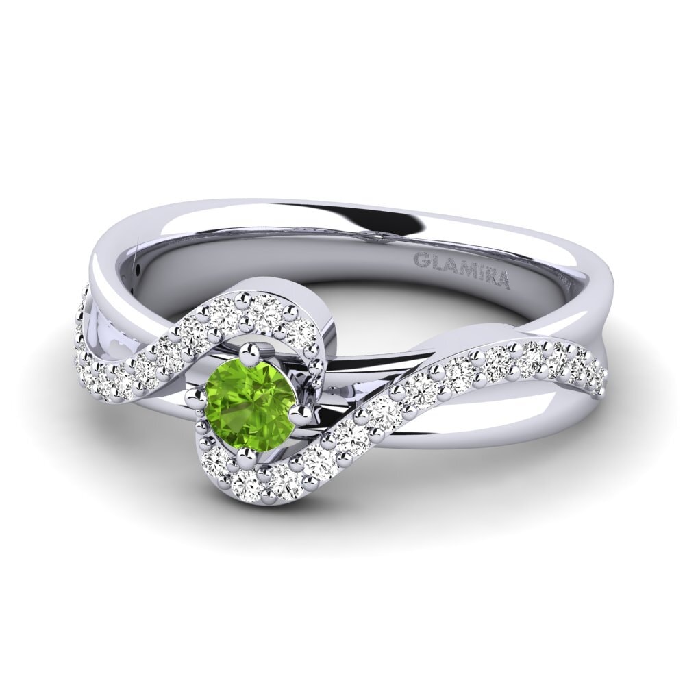 Peridoto Anillo de Mujer Feivar
