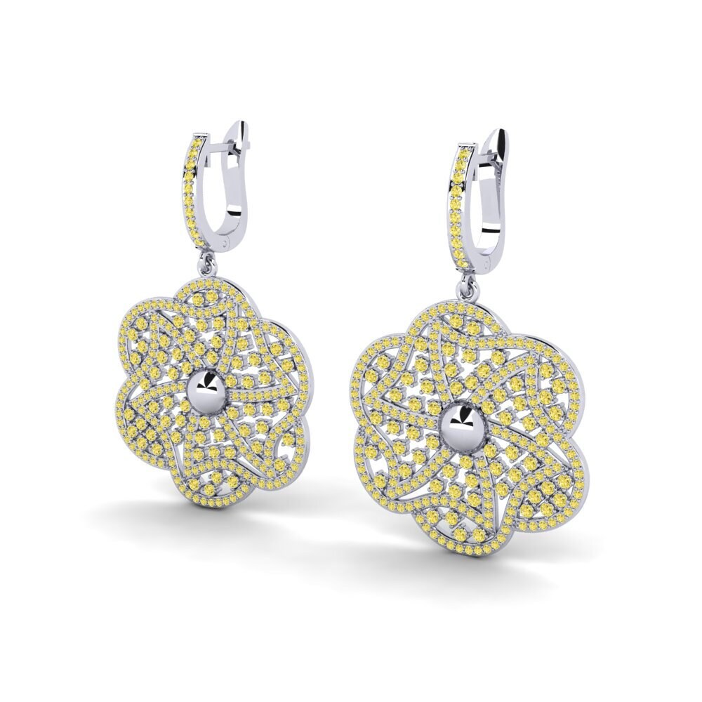 Yellow Sapphire Women's Earring Felba