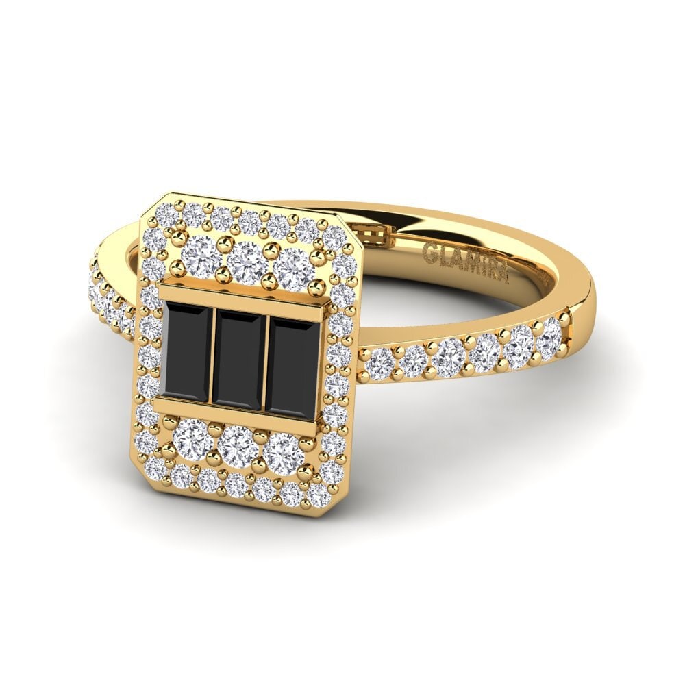 Black Diamond Engagement Ring Felisha