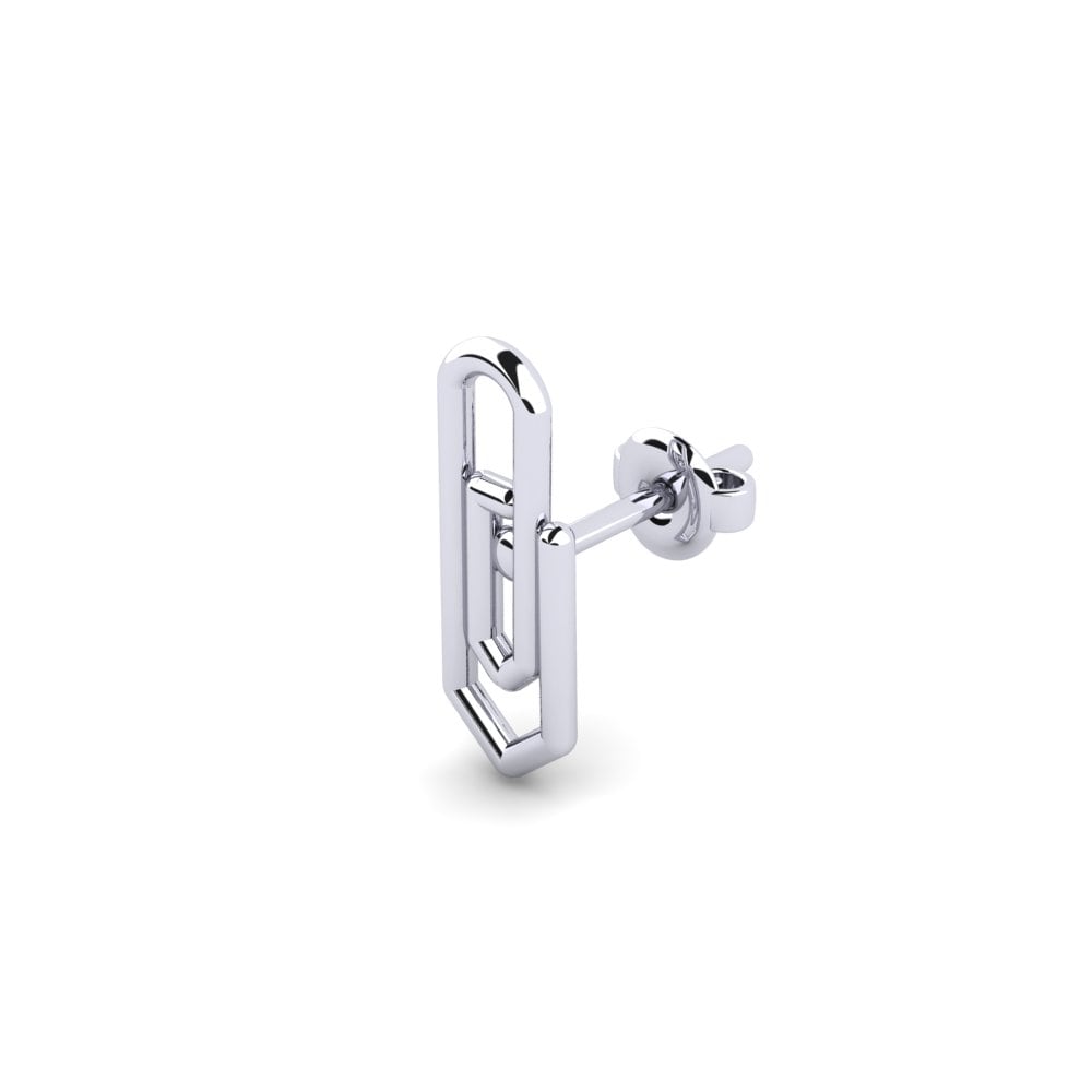 950 Palladium Men's Earring Fenerc