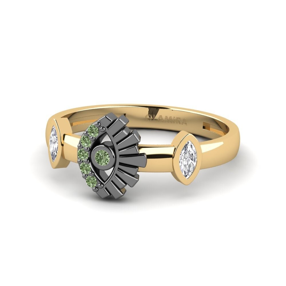 Diamante Verde Anel Fenestro