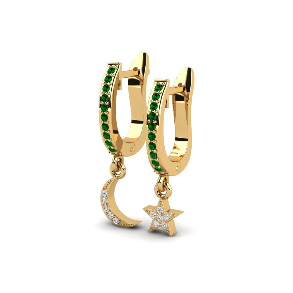 Green Zirconia Earring Feofil