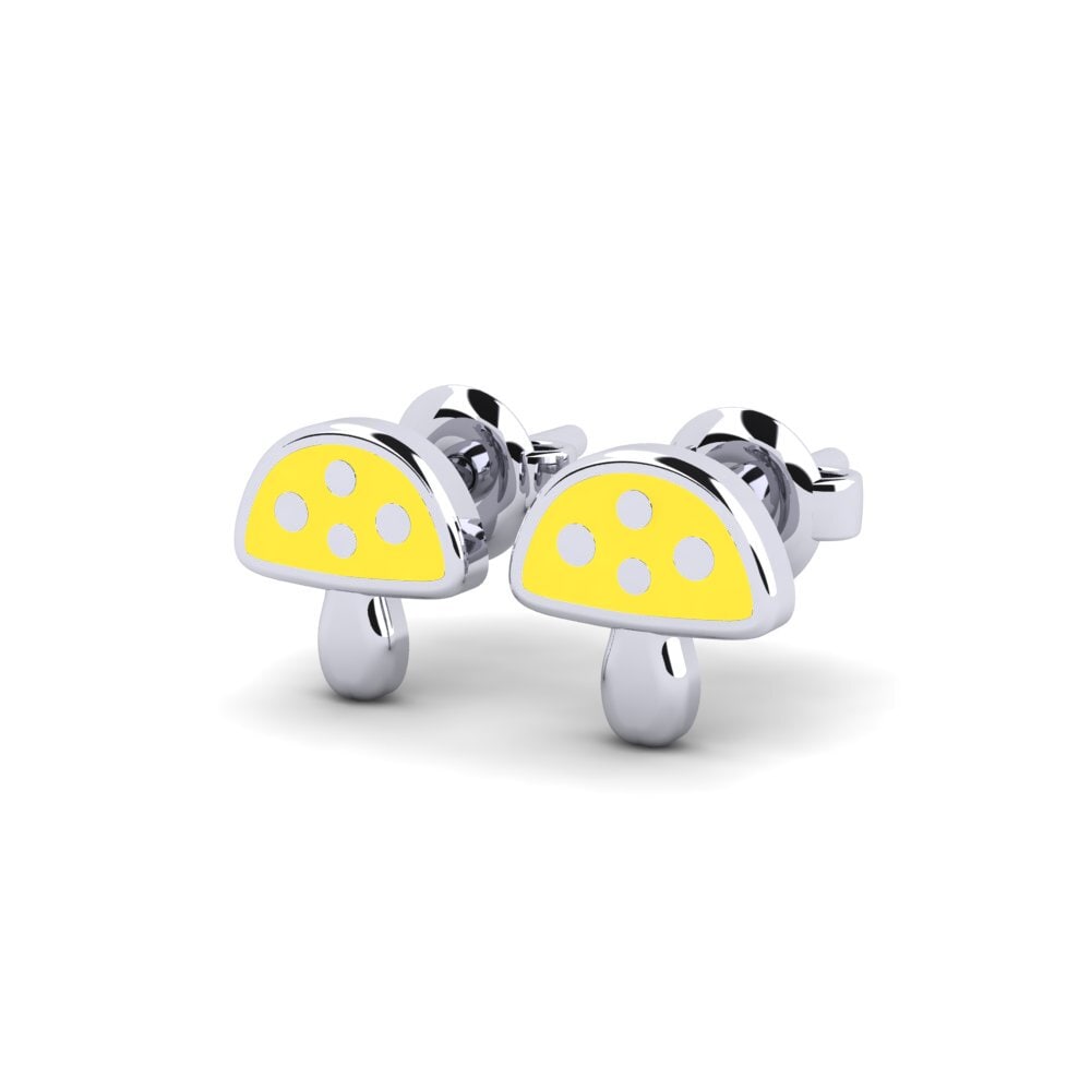 9ct White Gold Kid's Earring Ferrassing