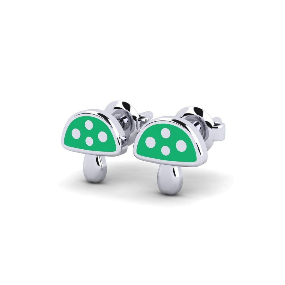 White Silver Kid's Earring Ferrassing