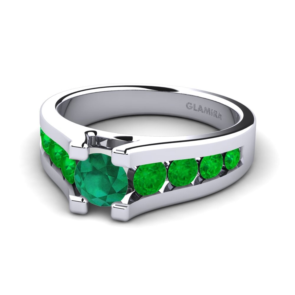 Emerald Engagement Ring Fidanka