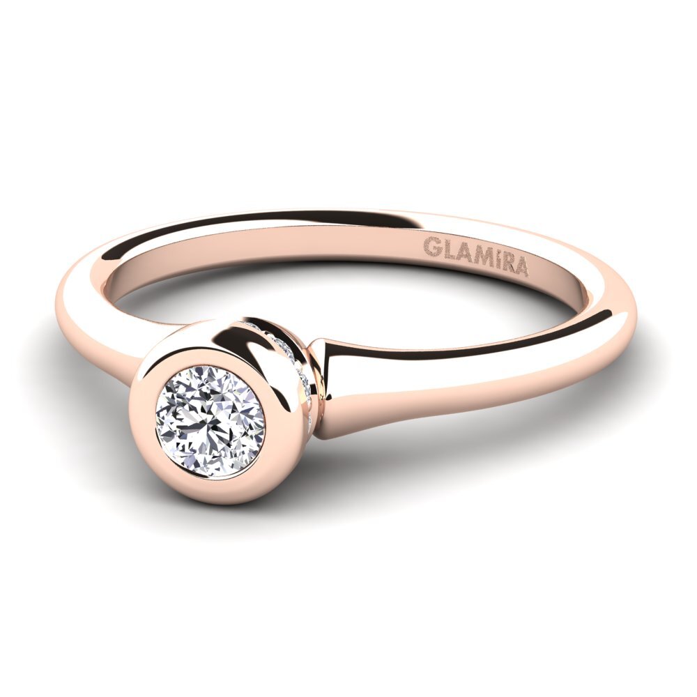 18ct Rose Gold Lab Grown Diamond Women's Ring Fidelia