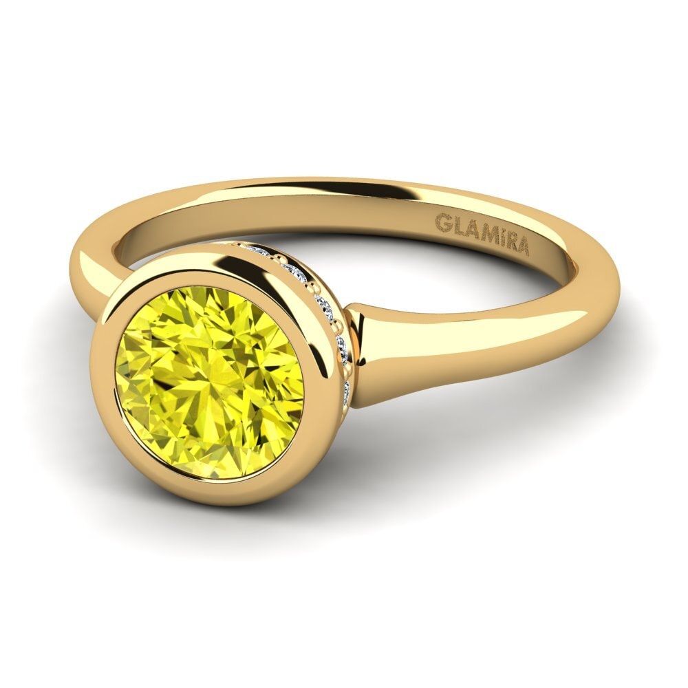 Yellow Diamond Engagement Ring Fidelia 1.0 crt