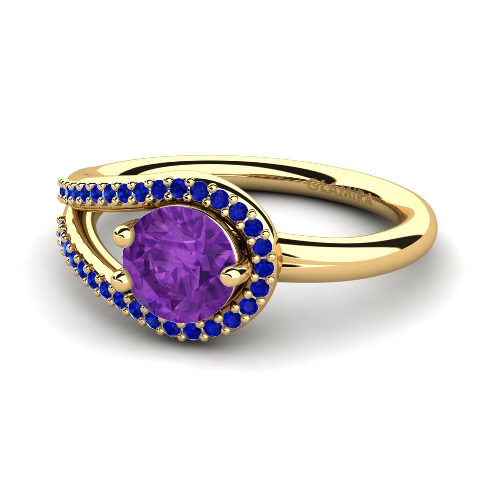 Amethyst Engagement Ring Fidelma
